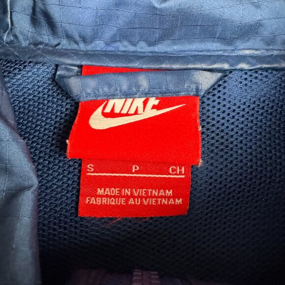Nike Windrunner Windbreaker Vented Jacket Blue Full Zip Hooded Womens Sz S READ - Picture 4 of 7